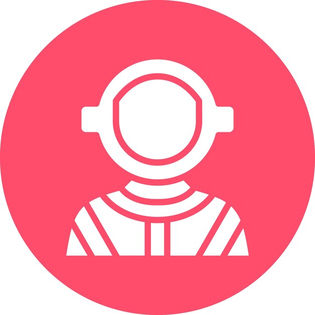 Estilo del icono del astronauta