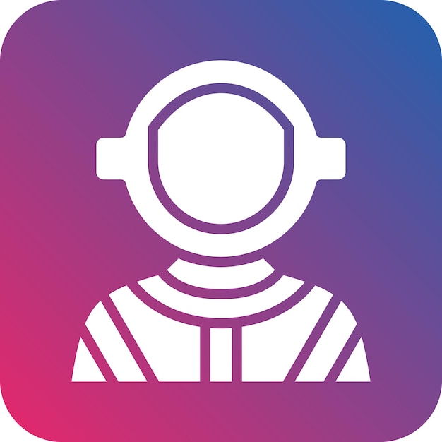 Estilo del icono del astronauta