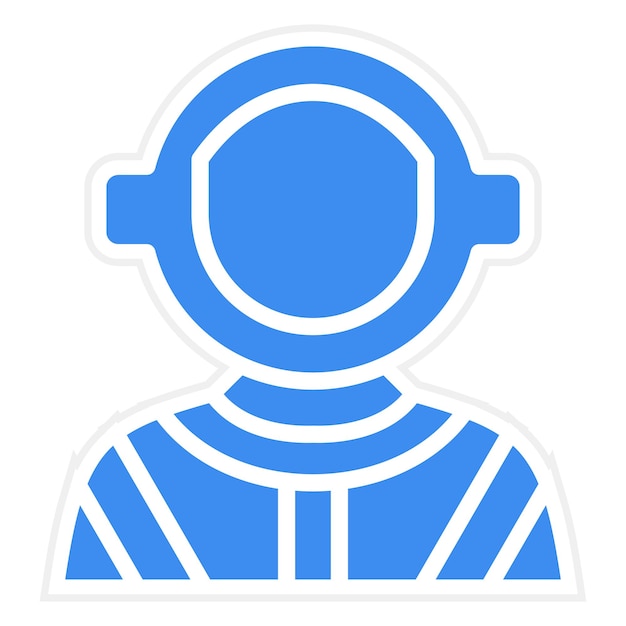 Estilo del icono del astronauta