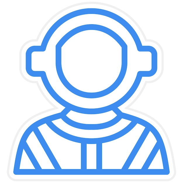 Estilo del icono del astronauta