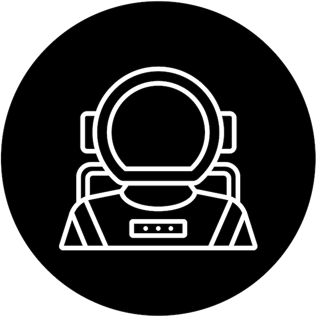 Estilo del icono del astronauta