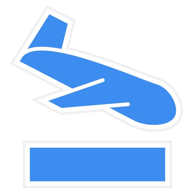 Estilo del icono de aterrizaje del diseño vectorial