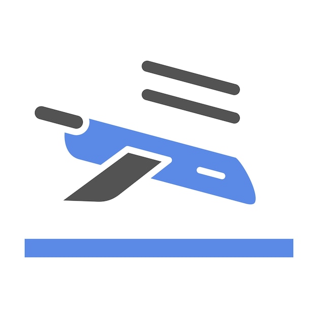Estilo del icono de aterrizaje del diseño vectorial