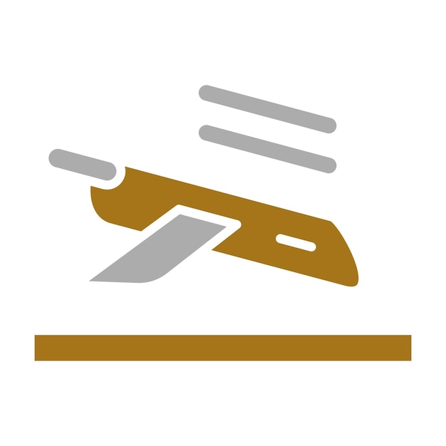Estilo del icono de aterrizaje del diseño vectorial