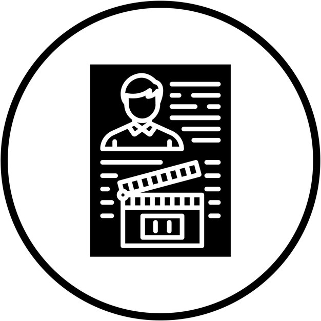 Estilo de icono de audición de diseño vectorial