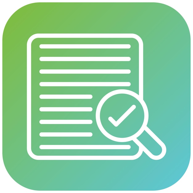 Estilo del icono de auditoría de cumplimiento del diseño vectorial