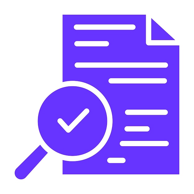 Estilo del icono de auditoría de diseño vectorial