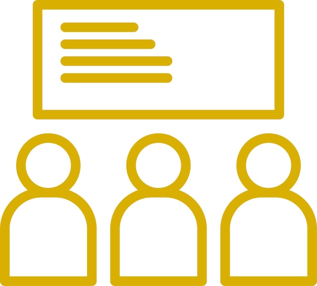 Estilo del icono del aula de diseño vectorial