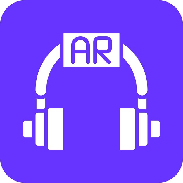 Estilo del icono del auricular Ar