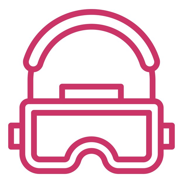 Estilo del icono del auricular de diseño vectorial