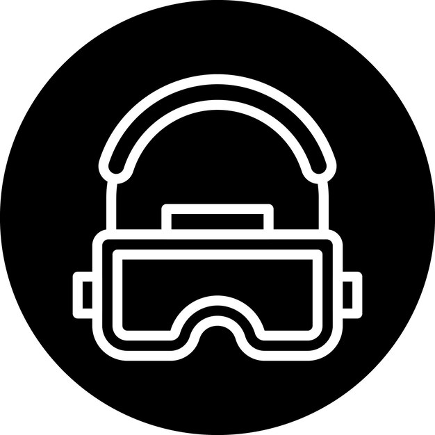 Estilo del icono del auricular de diseño vectorial