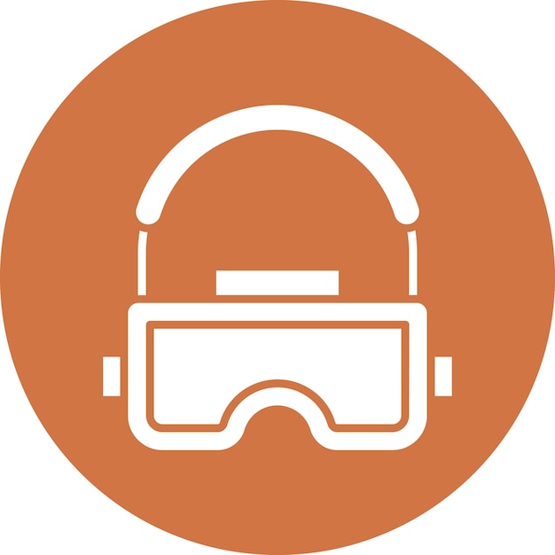 Estilo del icono del auricular de diseño vectorial