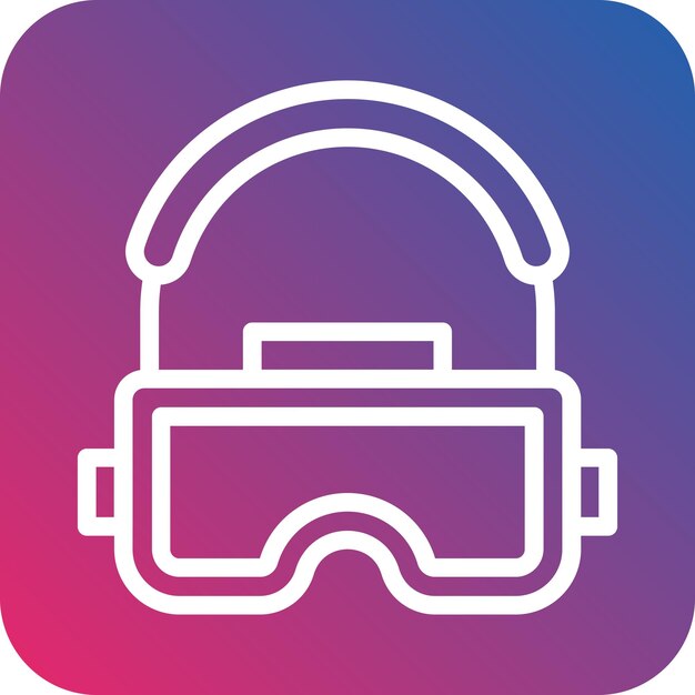 Estilo del icono del auricular de diseño vectorial