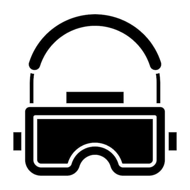 Estilo del icono del auricular de diseño vectorial