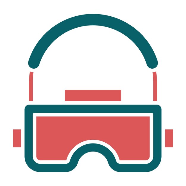 Estilo del icono del auricular de diseño vectorial