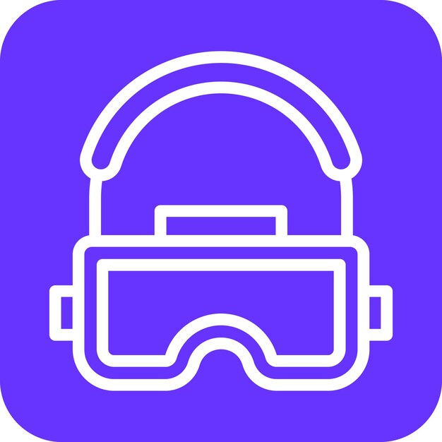 Estilo del icono del auricular de diseño vectorial