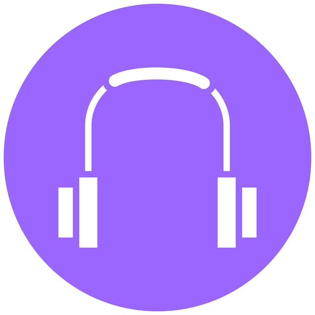 Estilo del icono del auricular de diseño vectorial