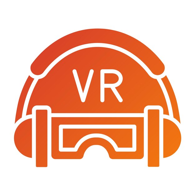 Estilo del icono del auricular de diseño vectorial