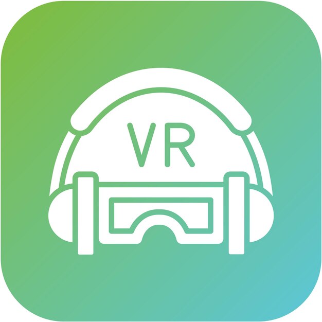 Estilo del icono del auricular de diseño vectorial