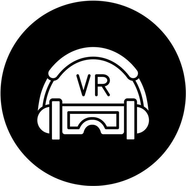 Estilo del icono del auricular de diseño vectorial