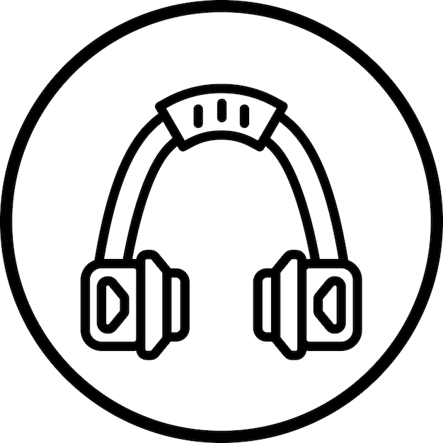 Estilo del icono de los auriculares