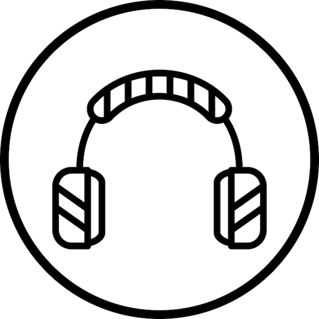 Estilo del icono de los auriculares