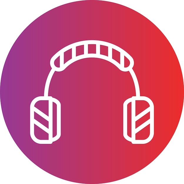 Estilo del icono de los auriculares