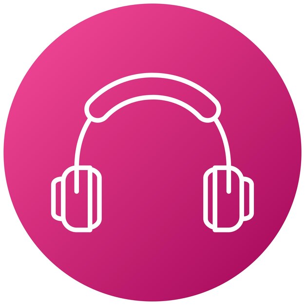 Estilo del icono de los auriculares