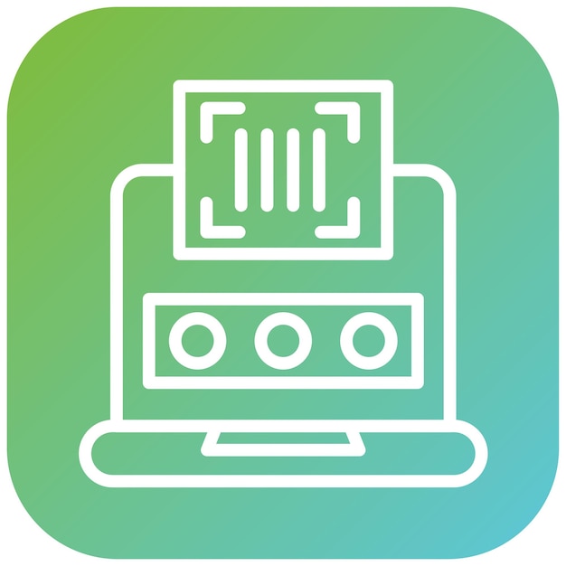 Estilo del icono de autenticación del diseño vectorial