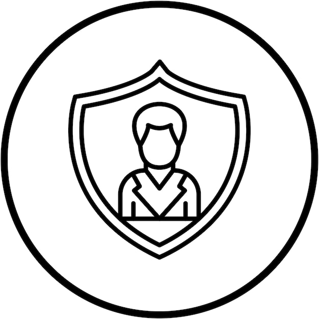 Estilo del icono de autenticación del diseño vectorial
