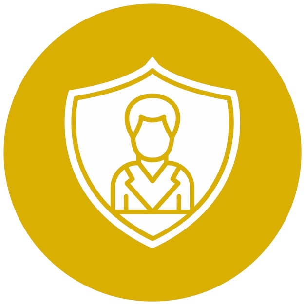 Estilo del icono de autenticación del diseño vectorial