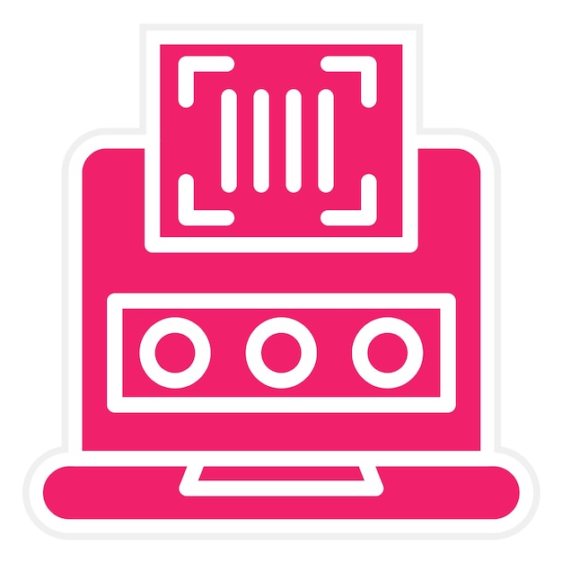 Estilo del icono de autenticación del diseño vectorial