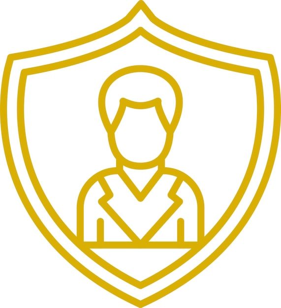 Estilo del icono de autenticación del diseño vectorial