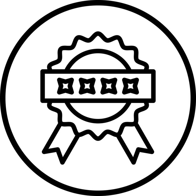 Estilo del icono de autenticidad del diseño vectorial