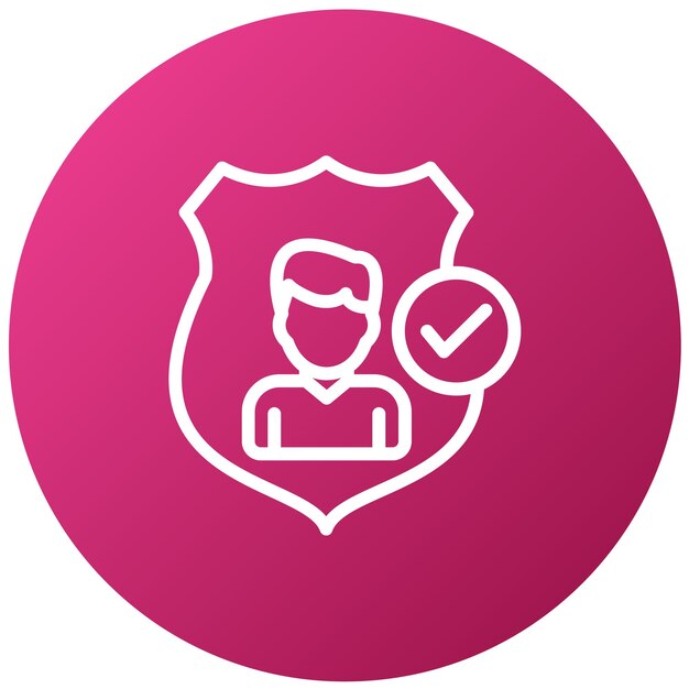 Estilo del icono de autenticidad del diseño vectorial