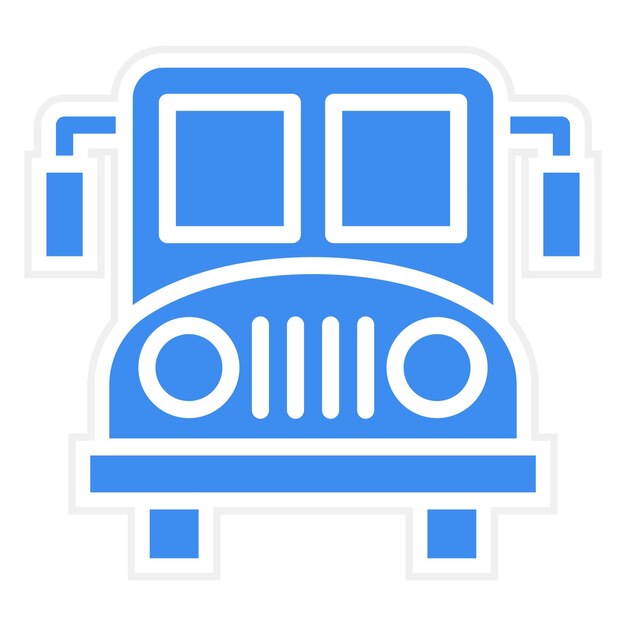 Estilo del icono del autobús escolar
