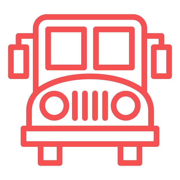 Estilo del icono del autobús escolar