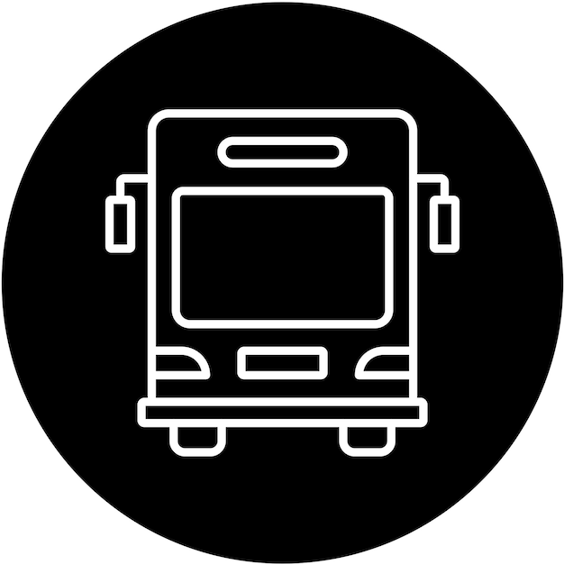 Estilo del icono del autobús escolar