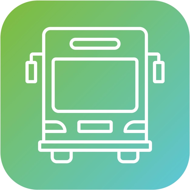 Estilo del icono del autobús escolar