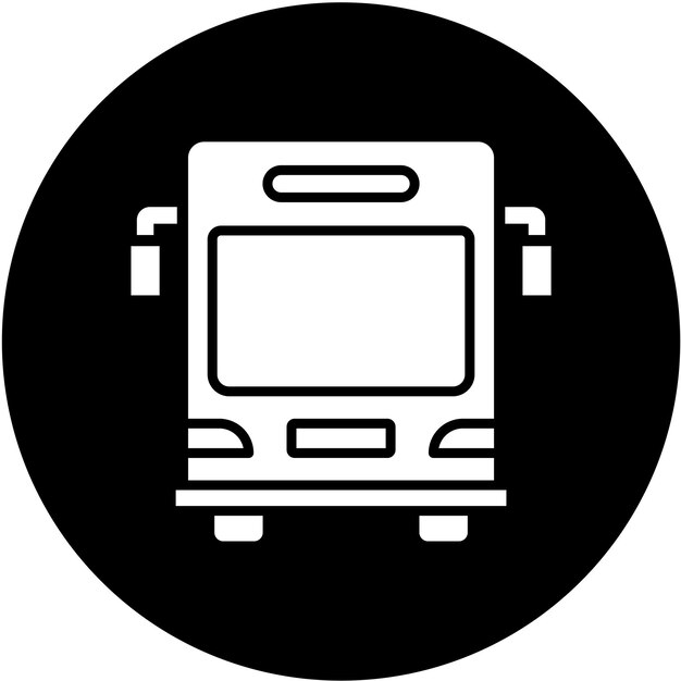 Estilo del icono del autobús escolar