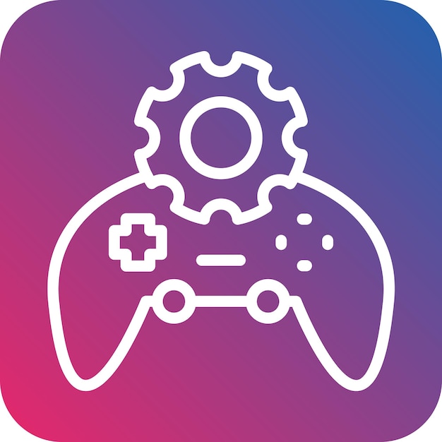 Estilo del icono de la automatización del diseño vectorial