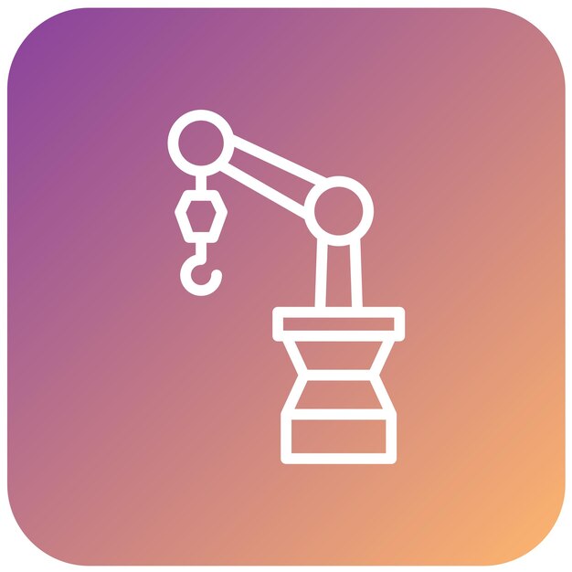 Estilo del icono de la automatización del diseño vectorial