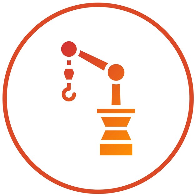 Estilo del icono de la automatización del diseño vectorial