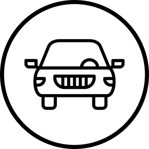Estilo de icono de automóvil de diseño vectorial