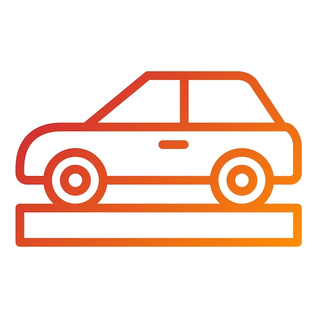 Estilo de icono de automóvil de diseño vectorial