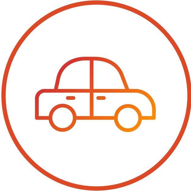 Estilo de icono de automóvil de diseño vectorial