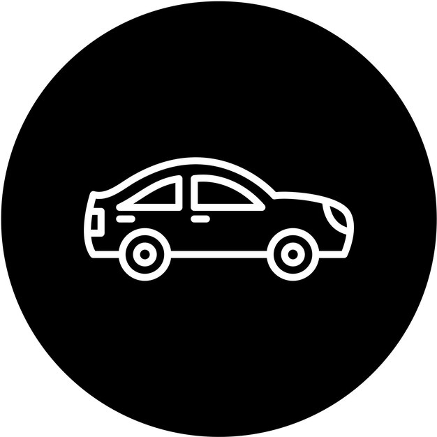 Estilo de icono de automóvil de diseño vectorial