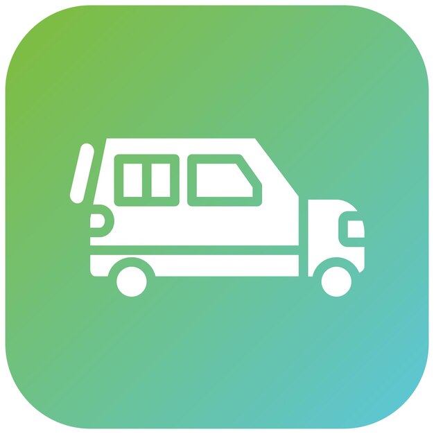 Estilo de icono de automóvil familiar de diseño vectorial