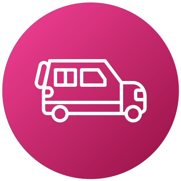 Estilo de icono de automóvil familiar de diseño vectorial