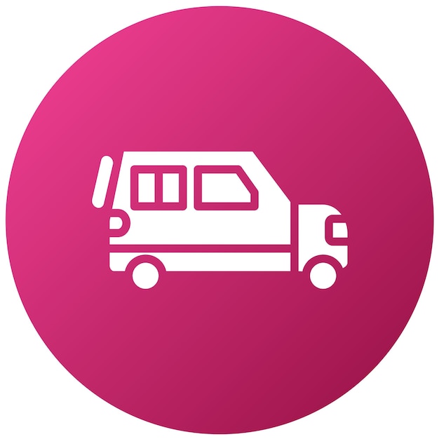 Estilo de icono de automóvil familiar de diseño vectorial
